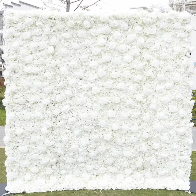 White Hydrangeas flower wall