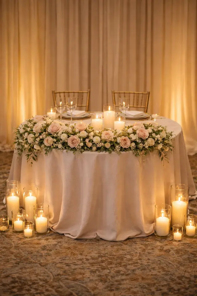 Sweetheart table design, Classic package, photo 2