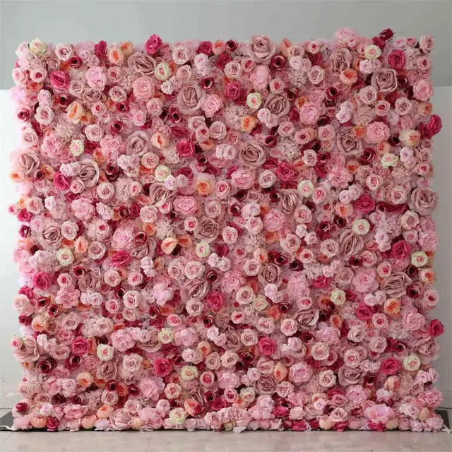 Blush Roses flower wall